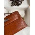 Hermes Kelly Pochette Handmade Bag In Gold Matte Alligator Leather