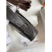 Hermes Kelly Pochette Handmade Bag In Graphite Matte Alligator Leather
