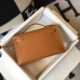 Hermes Kelly Pochette Bag In God Epsom Leather
