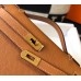Hermes Kelly Pochette Bag In God Epsom Leather