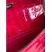 Hermes Kelly Pochette Handmade Bag In Rose Extreme Shiny Alligator Leather