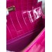 Hermes Kelly Pochette Handmade Bag In Rose Scheherazade Shiny Alligator Leather