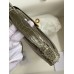 Hermes Kelly Pochette Handmade Bag In Taupe Shiny Alligator Leather