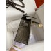 Hermes Kelly Pochette Handmade Bag In Taupe Shiny Alligator Leather