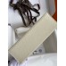 Hermes Kelly Pochette Handmade Bag In Craie Epsom Calfskin