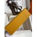 Hermes Kelly Pochette Handmade Bag In Jaune Ambre Epsom Calfskin