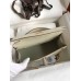 Hermes Kelly Pochette Handmade Bag In Beton Ostrich Leather