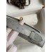 Hermes Kelly Pochette Handmade Bag In Blue Glacier Ostrich Leather