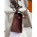 Hermes Kelly Pochette Handmade Bag In Bordeaux Ostrich Leather