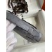 Hermes Kelly Pochette Handmade Bag In Gris Agate Ostrich Leather
