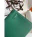 Hermes Kelly Pochette Handmade Bag In Malachite Epsom Calfskin