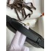 Hermes Kelly Pochette Handmade Bag In Black Epsom Calfskin