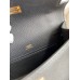 Hermes Kelly Pochette Handmade Bag In Black Epsom Calfskin