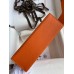Hermes Kelly Pochette Handmade Bag In Orange Epsom Calfskin