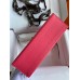 Hermes Kelly Pochette Handmade Bag In Rose Lipstick Epsom Calfskin