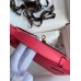 Hermes Kelly Pochette Handmade Bag In Rose Lipstick Epsom Calfskin