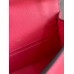Hermes Kelly Pochette Handmade Bag In Rose Lipstick Epsom Calfskin