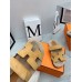 Hermes Womens Chypre Sandals in Beige Suede with Shearling