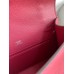 Hermes Kelly Pochette Handmade Bag In Ruby Epsom Calfskin