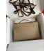 Hermes Kelly Pochette Handmade Bag In Trench Epsom Calfskin