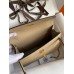 Hermes Kelly Pochette Handmade Bag In Trench Epsom Calfskin