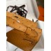 Hermes Kelly Pochette Handmade Bag In Sesame Ostrich Leather