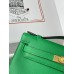 Hermes Kelly Pochette Handmade Bag In Bamboo Swift Calfskin
