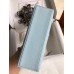 Hermes Kelly Pochette Handmade Bag In Blue Brume Swift Calfskin