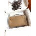 Hermes Kelly Pochette Handmade Bag In Biscuit Swift Calfskin