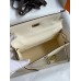 Hermes Kelly Pochette Handmade Bag In Nata Swift Calfskin