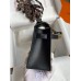 Hermes Kelly Pochette Handmade Bag In Black Swift Calfskin