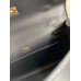Hermes Kelly Pochette Handmade Bag In Black Swift Calfskin