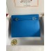 Hermes Kelly Danse II Bag In Blue Hydra Evercolor Calfskin