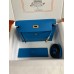 Hermes Kelly Danse II Bag In Blue Hydra Evercolor Calfskin