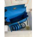 Hermes Kelly Danse II Bag In Blue Hydra Evercolor Calfskin