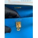 Hermes Kelly Danse II Bag In Blue Hydra Evercolor Calfskin