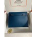 Hermes Kelly Danse II Bag In Deep Blue Evercolor Calfskin