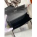 Hermes Kelly Danse II Bag In Black Evercolor Calfskin