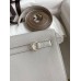 Hermes Kelly Danse II Bag In Pearl Grey Evercolor Calfskin