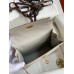 Hermes Kelly Danse II Bag In Pearl Grey Evercolor Calfskin
