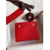 Hermes Kelly Danse II Bag In Red Evercolor Calfskin