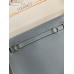 Hermes Kelly Danse II Bag In Blue Lin Evercolor Calfskin
