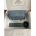 Hermes Kelly Danse II Bag In Blue Lin Evercolor Calfskin