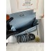 Hermes Kelly Danse II Bag In Blue Lin Evercolor Calfskin