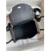 Hermes Mini Lindy Handmade Bag In Black Matte Alligator Leather