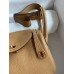 Hermes Mini Lindy Handmade Bag In Biscuit Clemence Leather