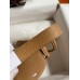 Hermes Mini Lindy Handmade Bag In Biscuit Clemence Leather