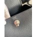 Hermes Mini Lindy Handmade Bag In Blue Nuit HHL19clbnClemence Leather