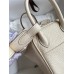 Hermes Mini Lindy Handmade Bag In Nata Clemence Leather