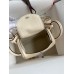 Hermes Mini Lindy Handmade Bag In Nata Clemence Leather